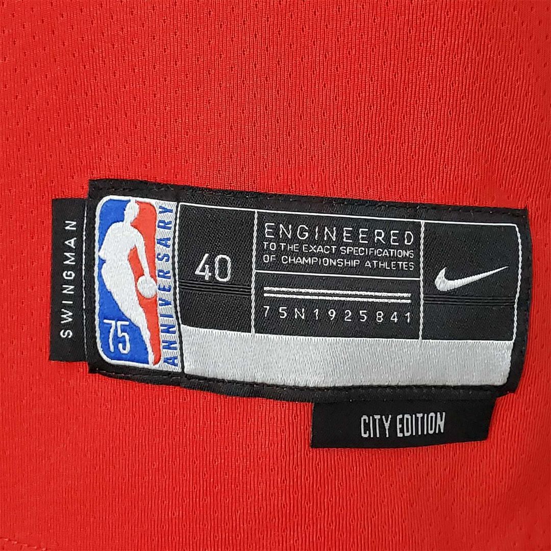75th Anniversary 2022 Season Chicago Bulls DeROZAN#11 City Edition Red NBA Jersey 3