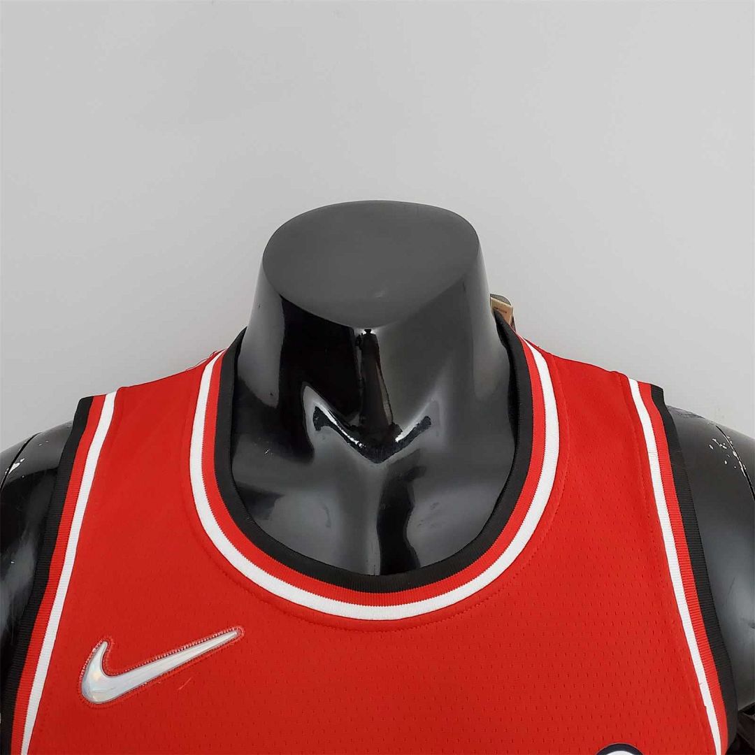 75th Anniversary 2022 Season Chicago Bulls DeROZAN#11 City Edition Red NBA Jersey 6