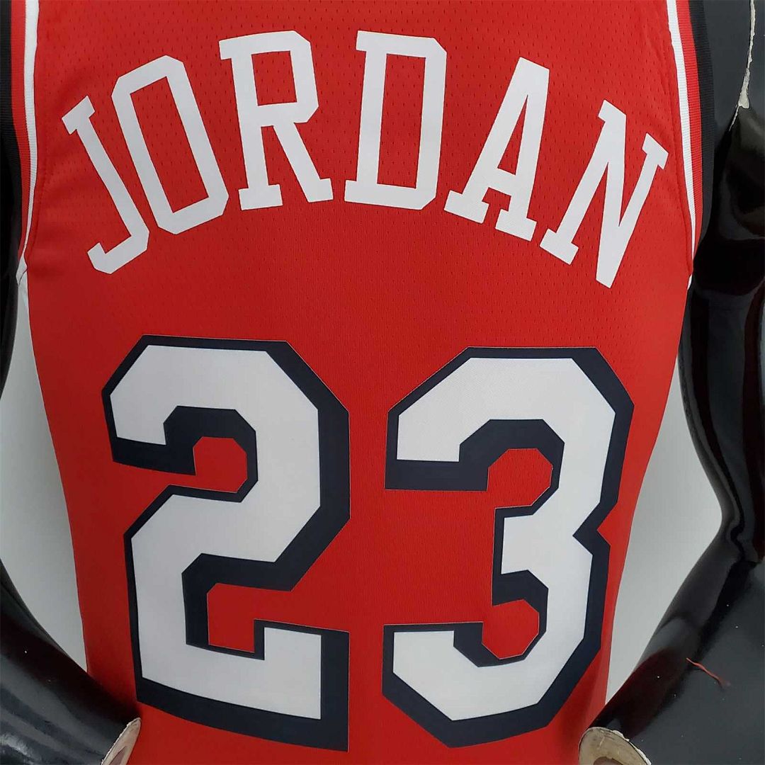 75th Anniversary 2022 Season Chicago Bulls JDRDAN#23 City Edition Red NBA Jersey 9