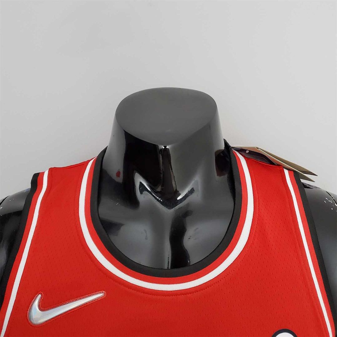 75th Anniversary 2022 Season Chicago Bulls LAVINE#8 City Edition Red NBA Jersey 6