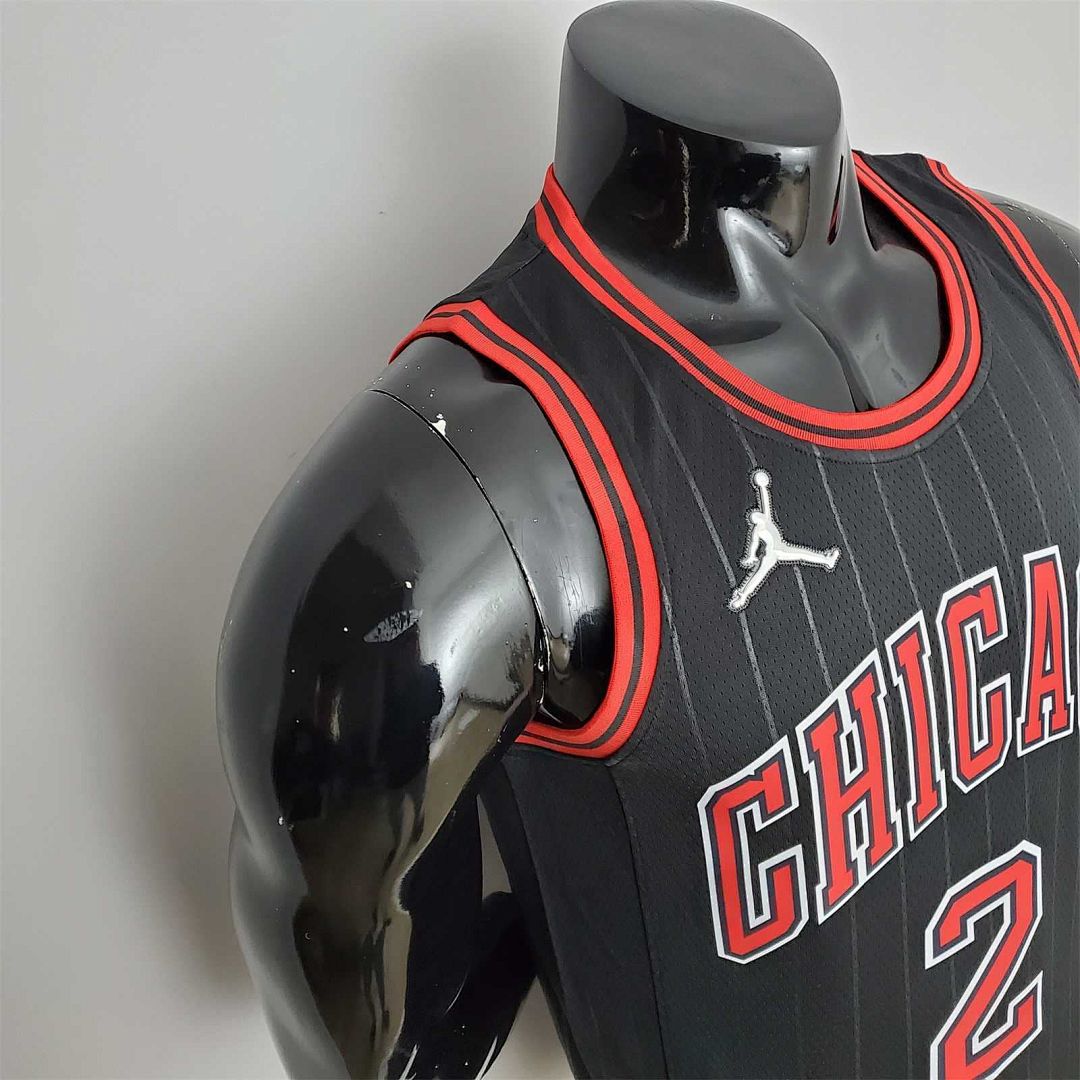 75th Anniversary Ball #2 Bulls Flyers Black NBA Jersey 5