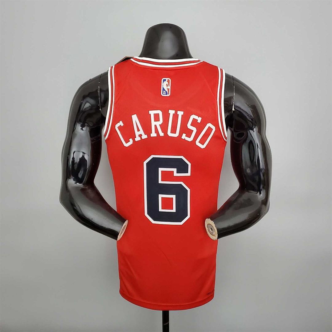 75th Anniversary CARUSO#6 Bulls Red 6