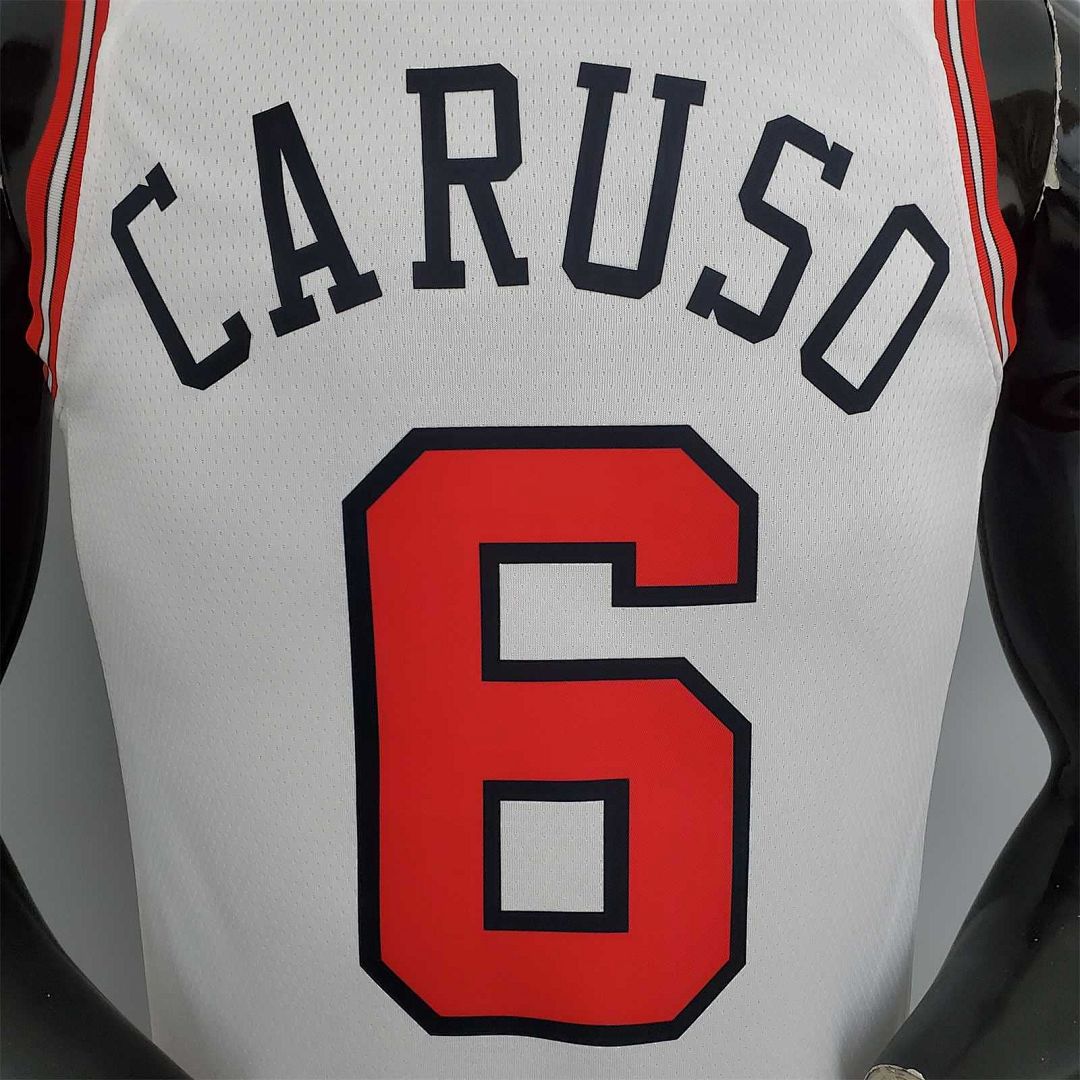 75th Anniversary CARUSO#6 Bulls White 3