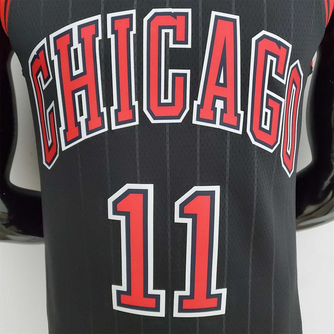 75th Anniversary DeRozan#11 Bulls Flyers Black NBA Jersey 2