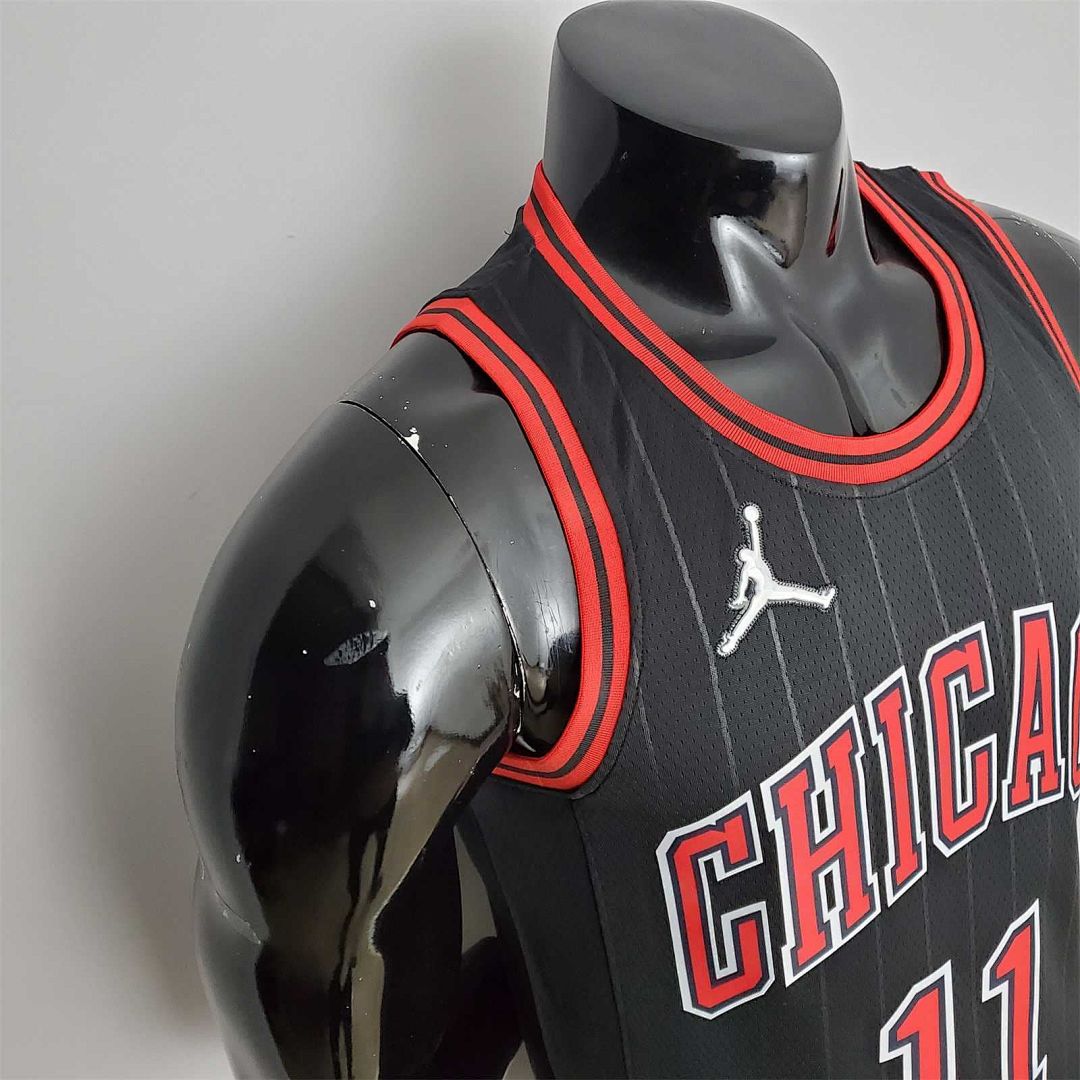 75th Anniversary DeRozan#11 Bulls Flyers Black NBA Jersey 5