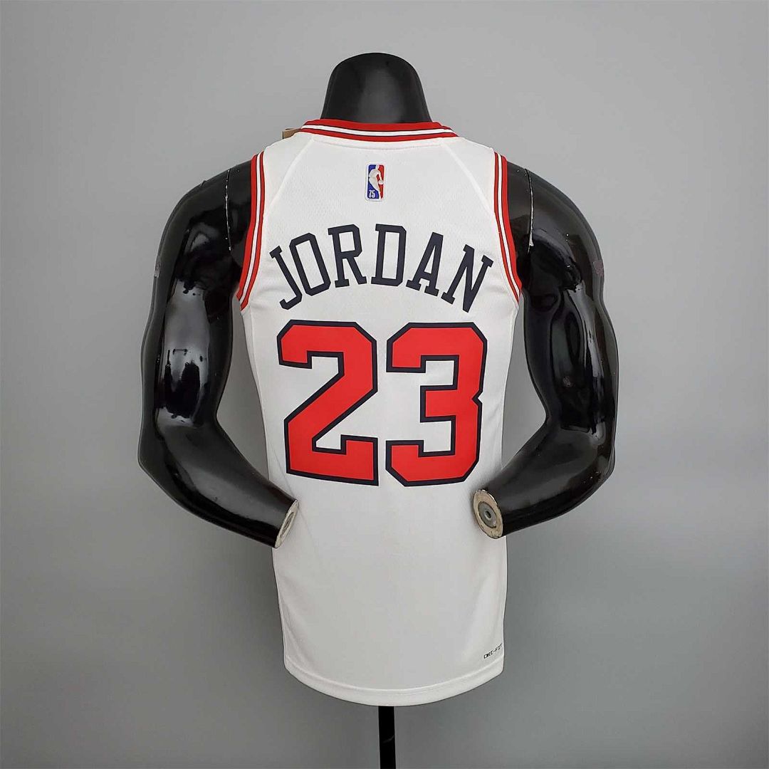 75th aniversario Jordan #23 Bulls blanco 2
