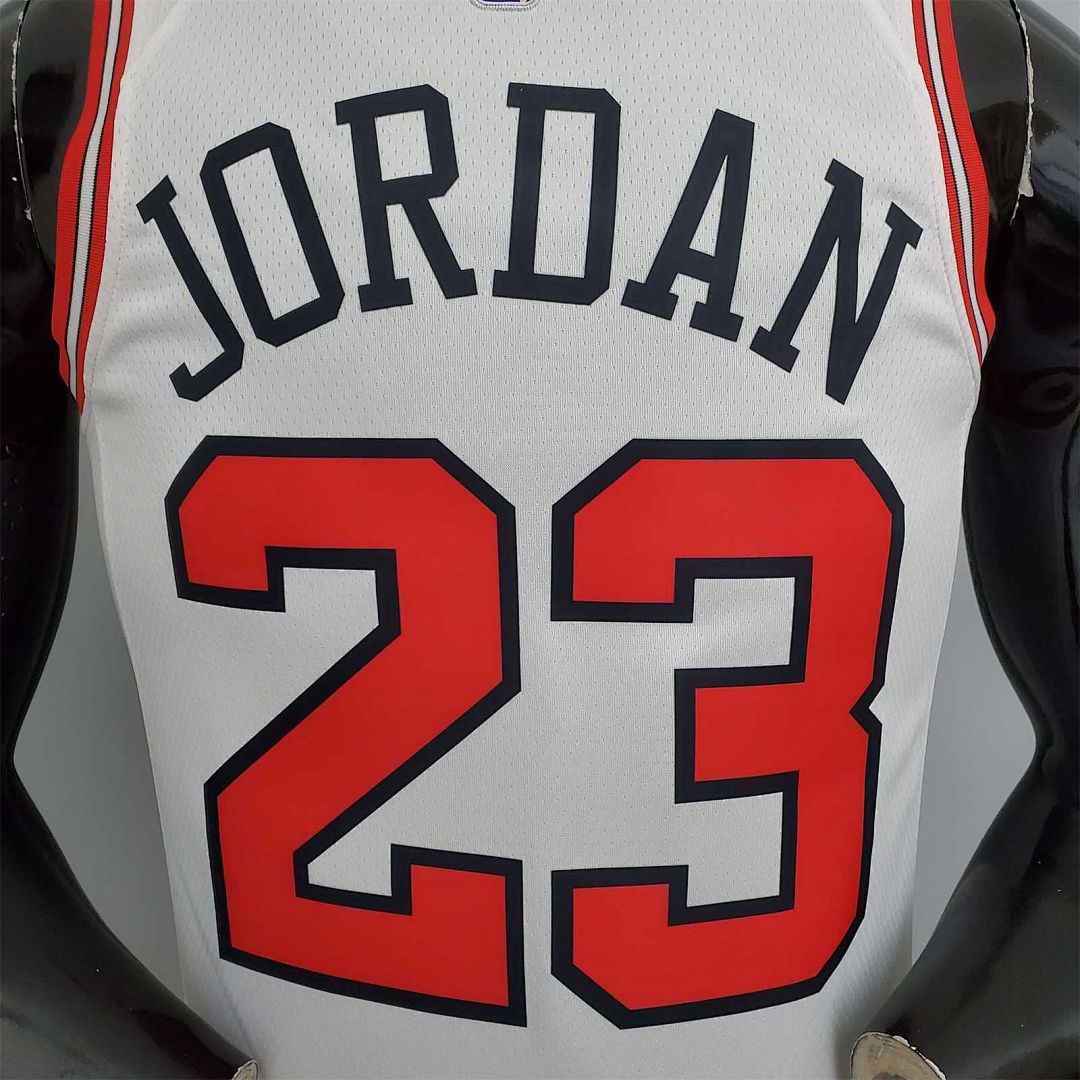 75th aniversario Jordan #23 Bulls blanco 3