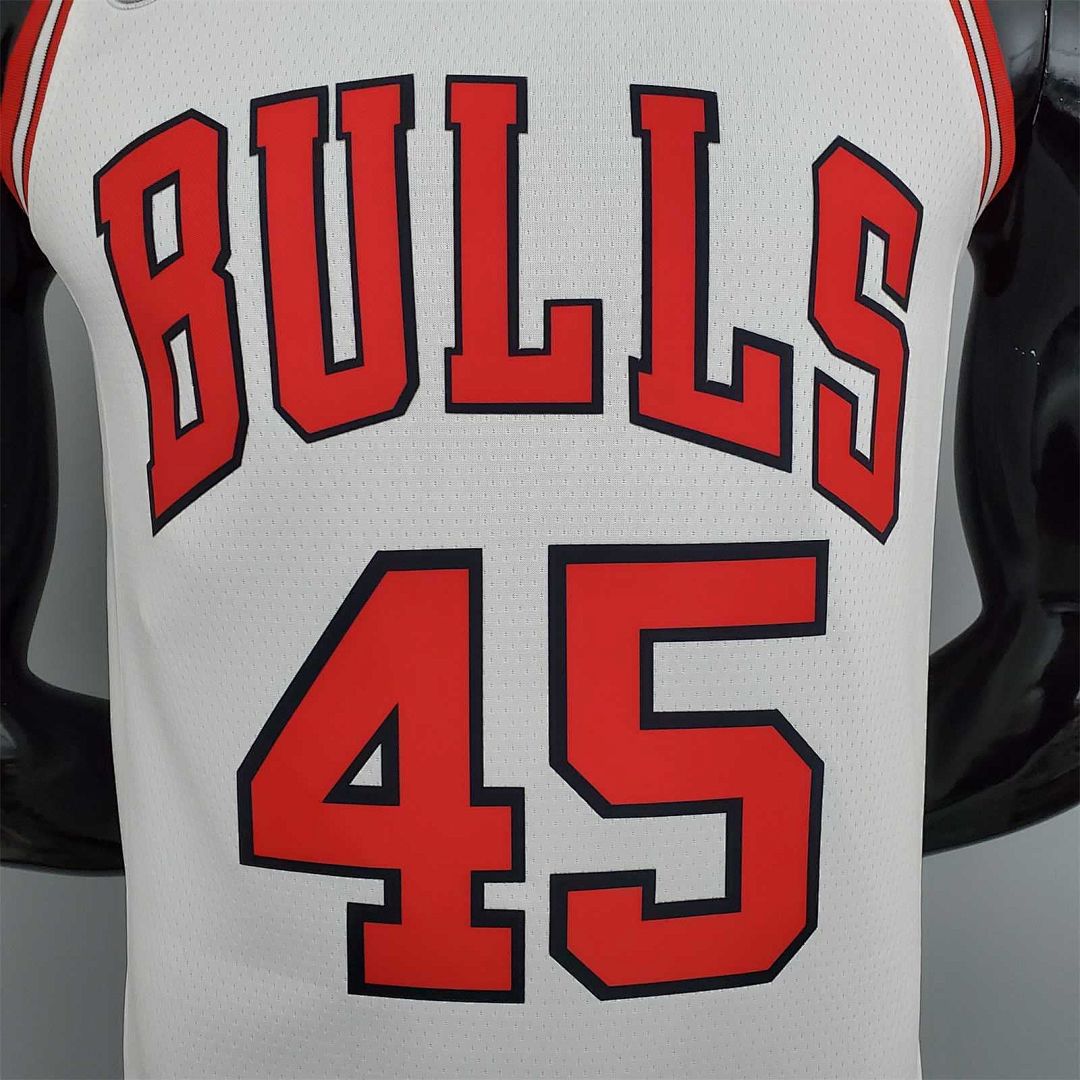 75th anniversaire Jordan #45 Bulls blanc 6