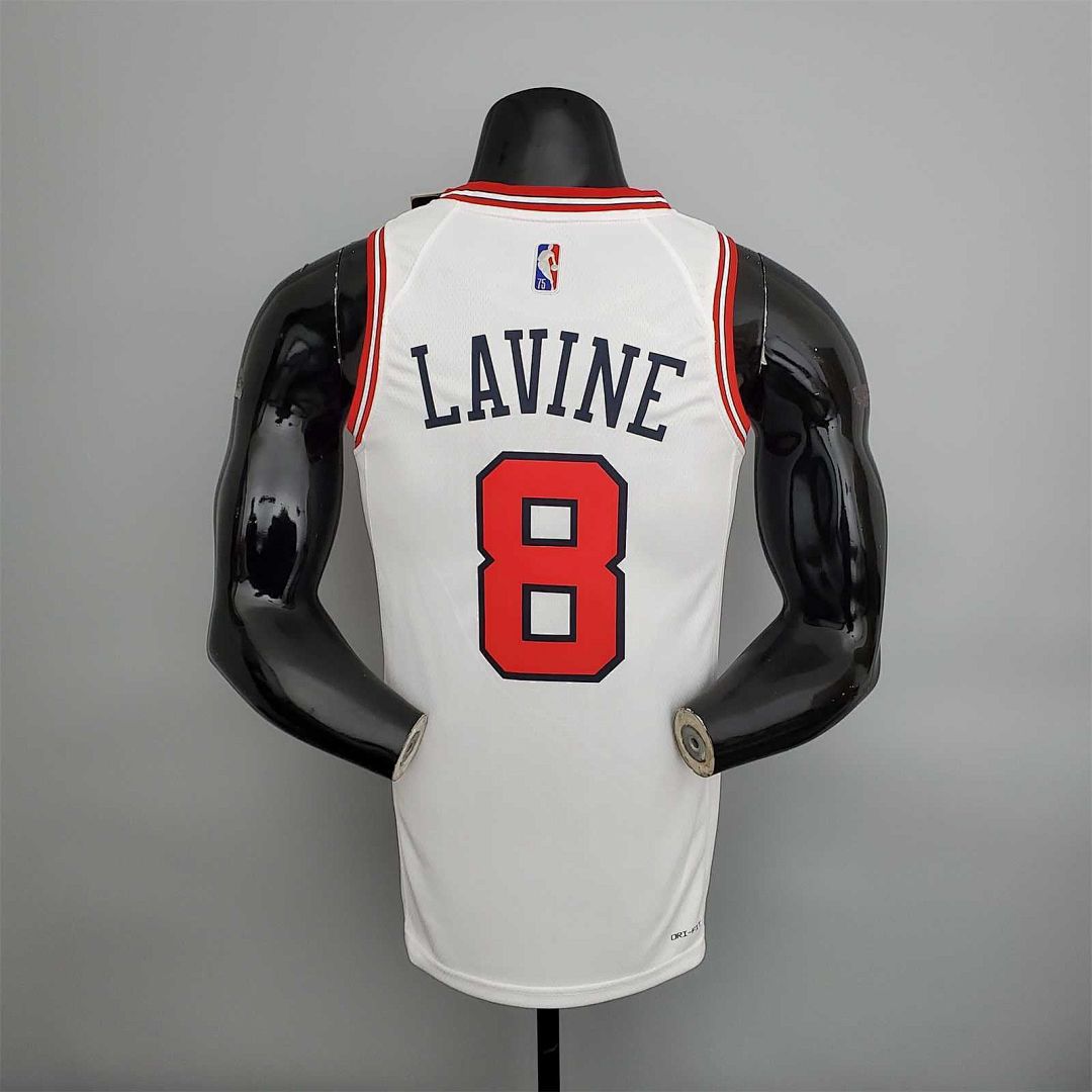 75th Anniversary LaVine #8 Bulls White 3