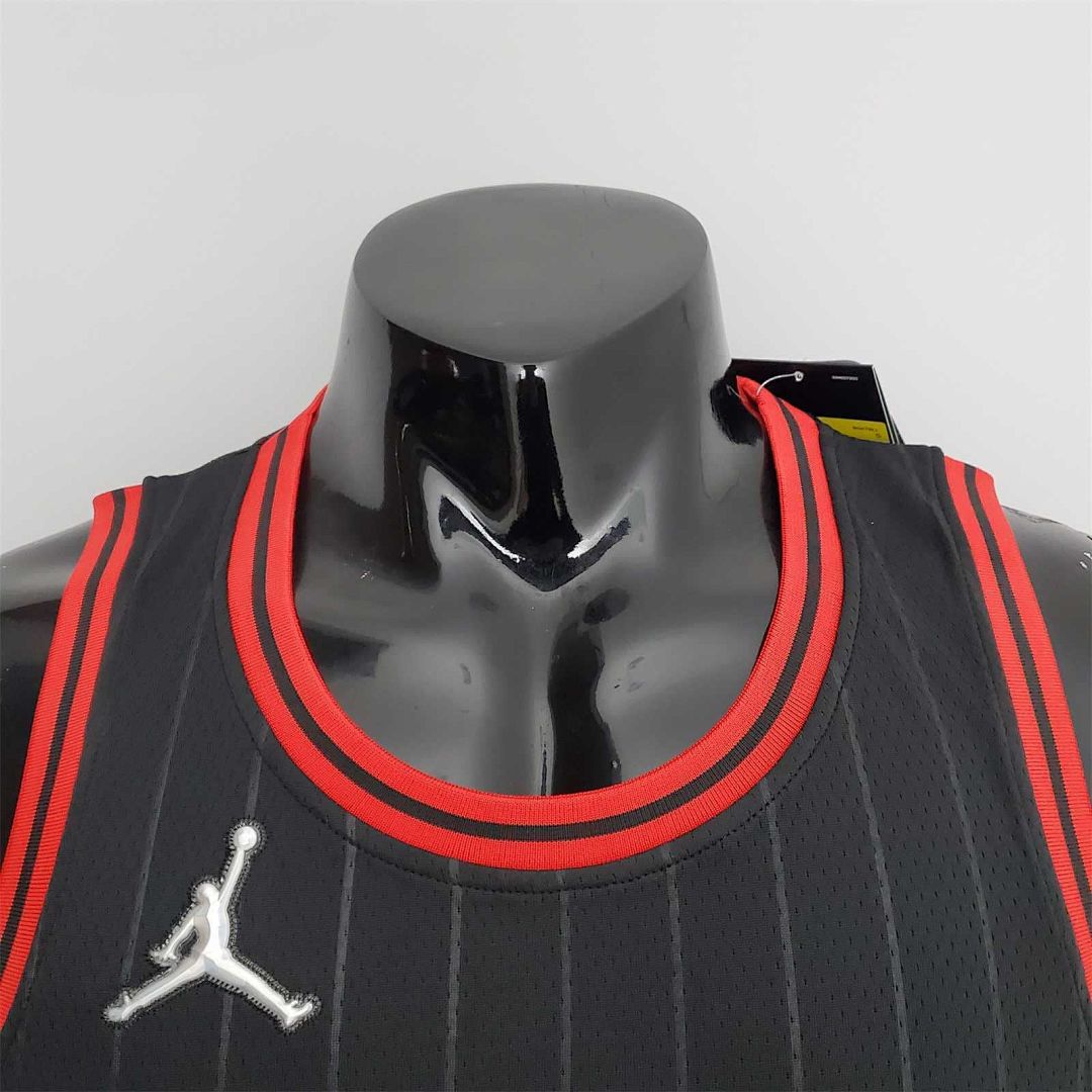 75th Anniversary LaVine#8 Bulls Flyers Black NBA Jersey 6