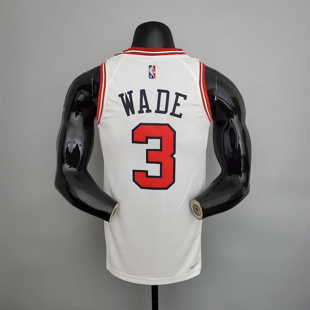 75th Anniversary Wade #3 Bulls White 5