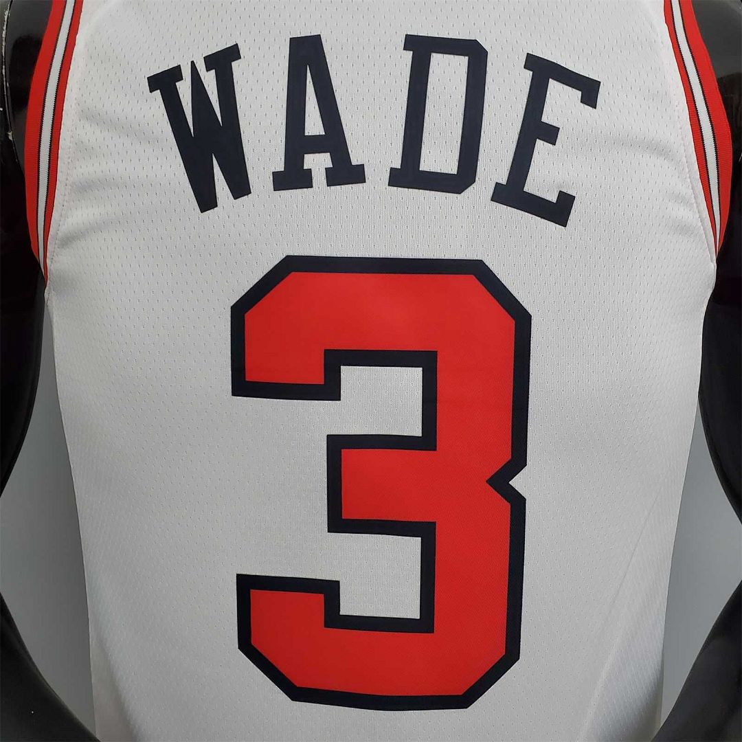 75th Anniversary Wade #3 Bulls White 6