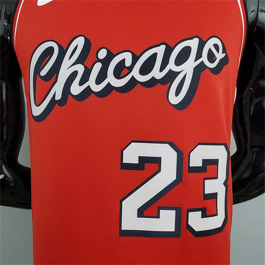 2022 Bulls Jordan #23 City Edition Red 6
