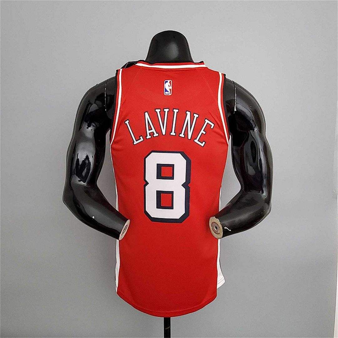 2022 Bulls LaVine #8 City Edition Red 7