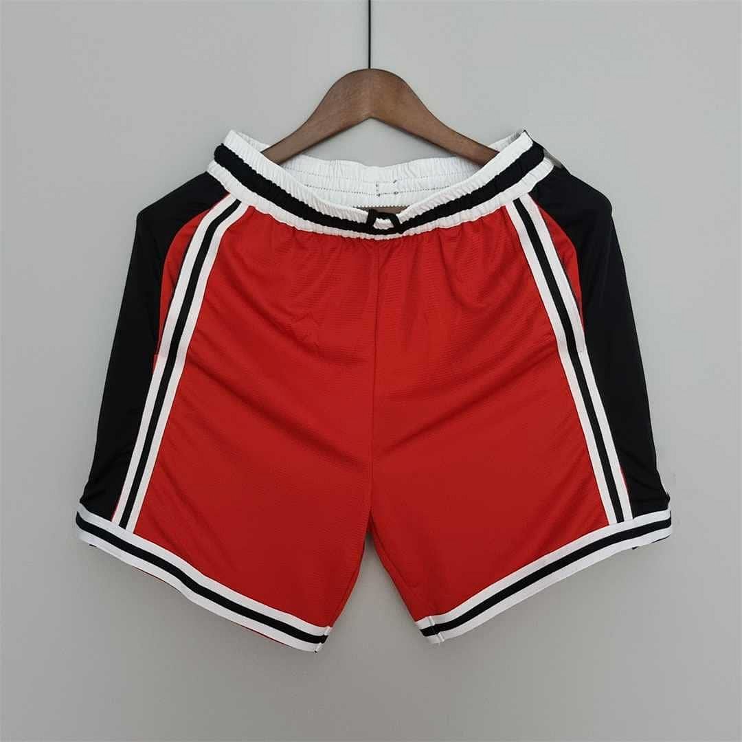 2022 Chicago Bulls NBA US Training Shorts Red Black