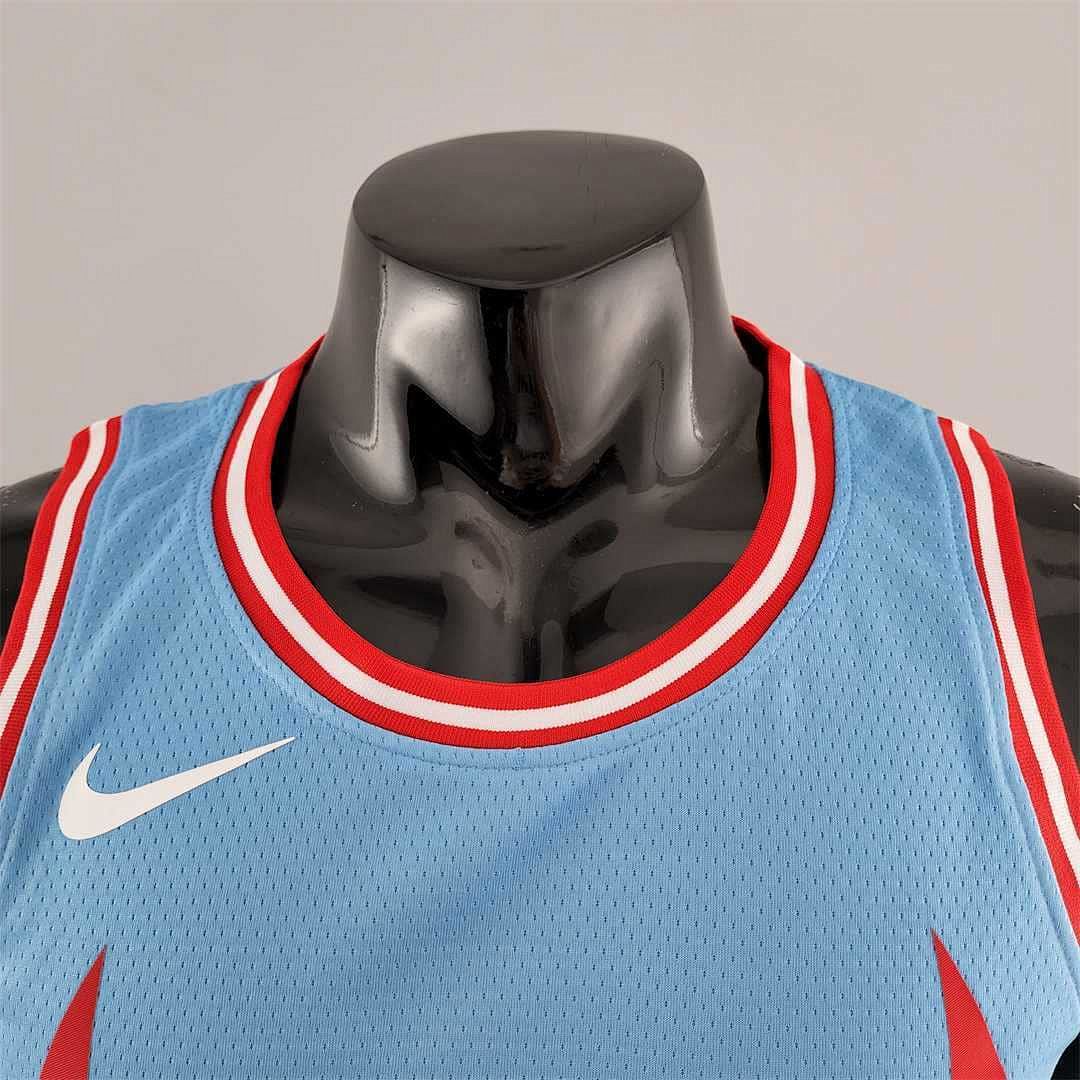Chicago Bulls BALL#2 Blue NBA Jersey 4