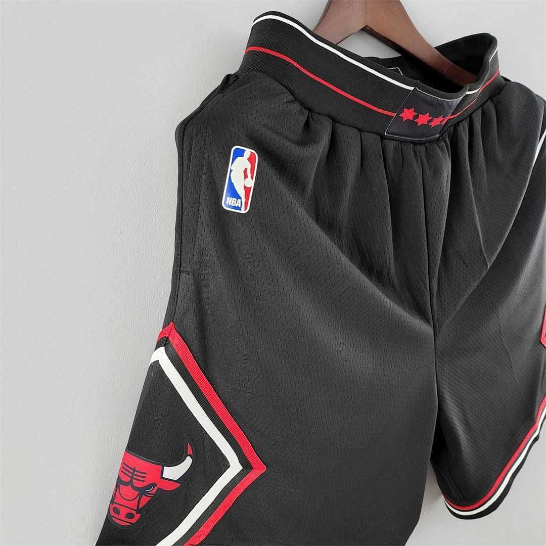 Chicago Bulls black NBA shorts 6