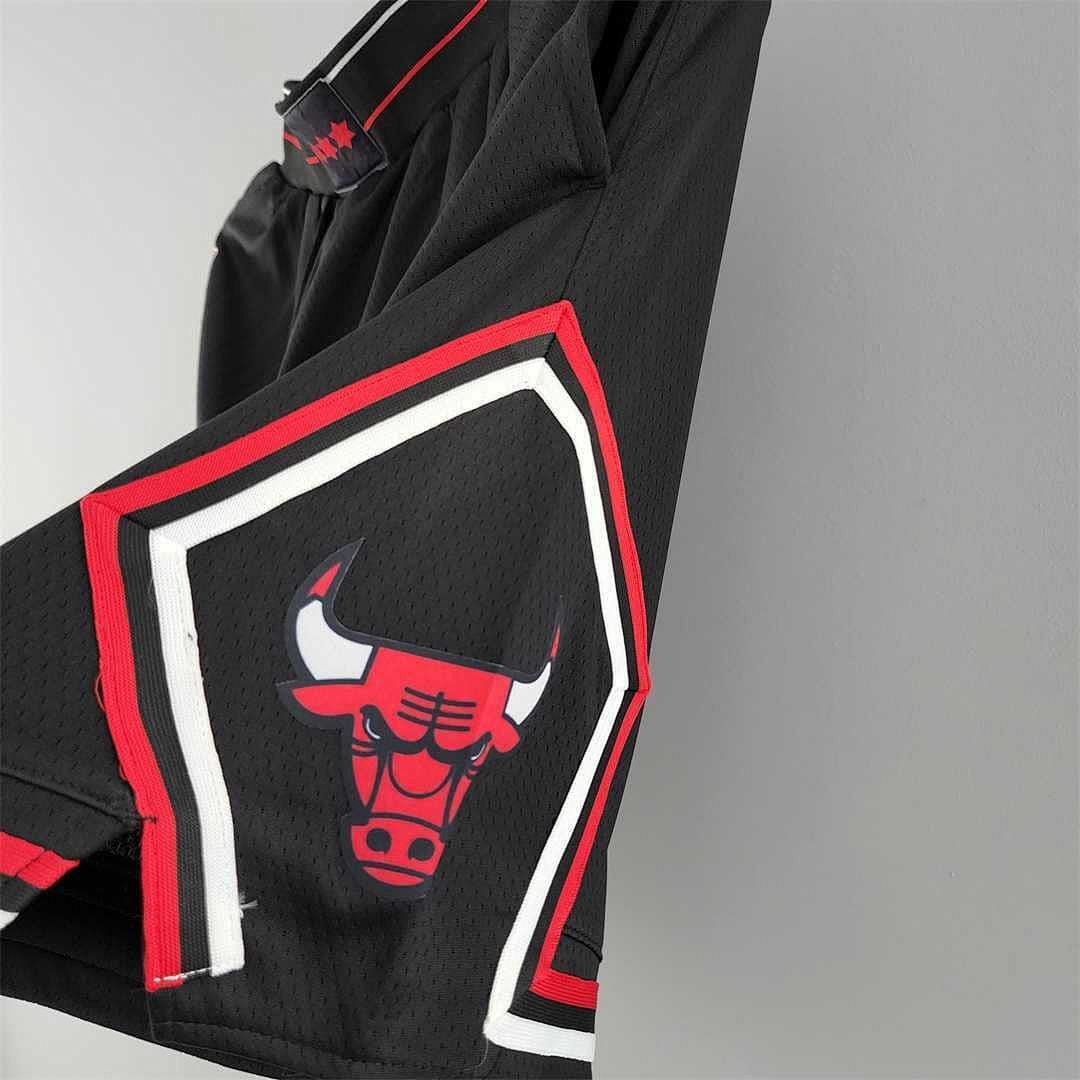 Chicago Bulls black NBA shorts 7