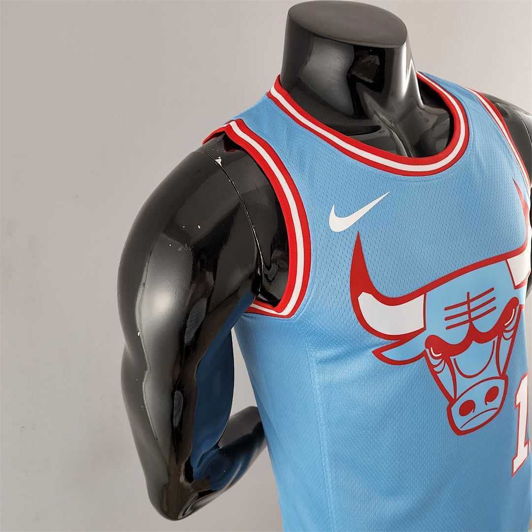 Chicago Bulls DeROZAN #11 Blue NBA Jersey 5