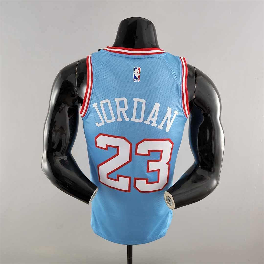 Chicago Bulls JORDAN#23 Blue NBA Jersey 2