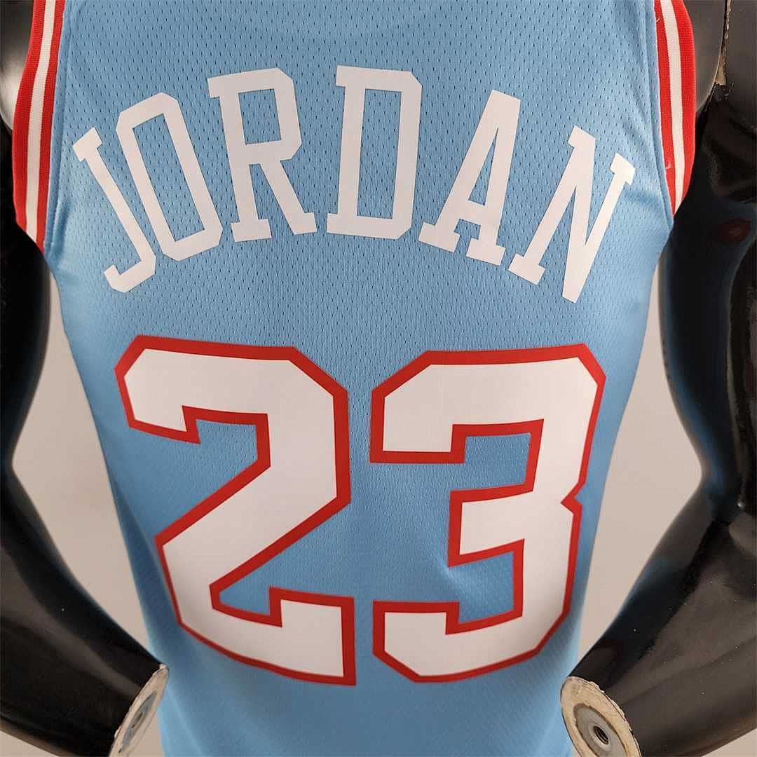 Chicago Bulls JORDAN#23 Blue NBA Jersey 3