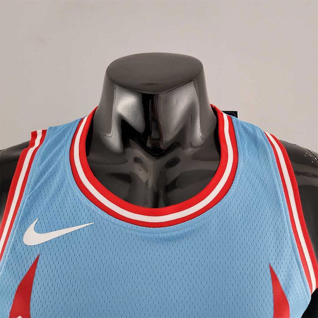 Chicago Bulls JORDAN#23 Blue NBA Jersey 6