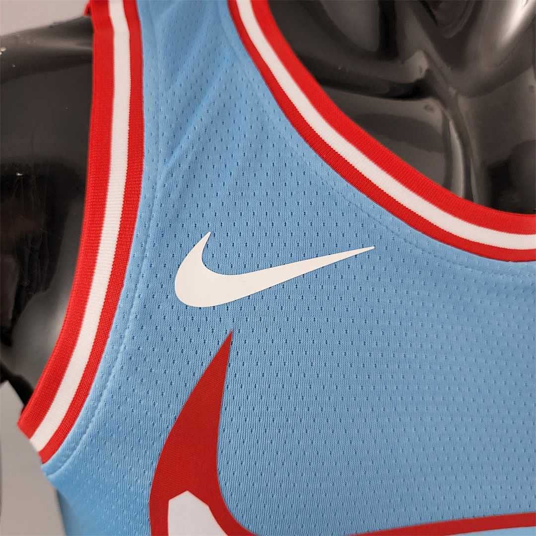 Chicago Bulls JORDAN#23 Blue NBA Jersey 7