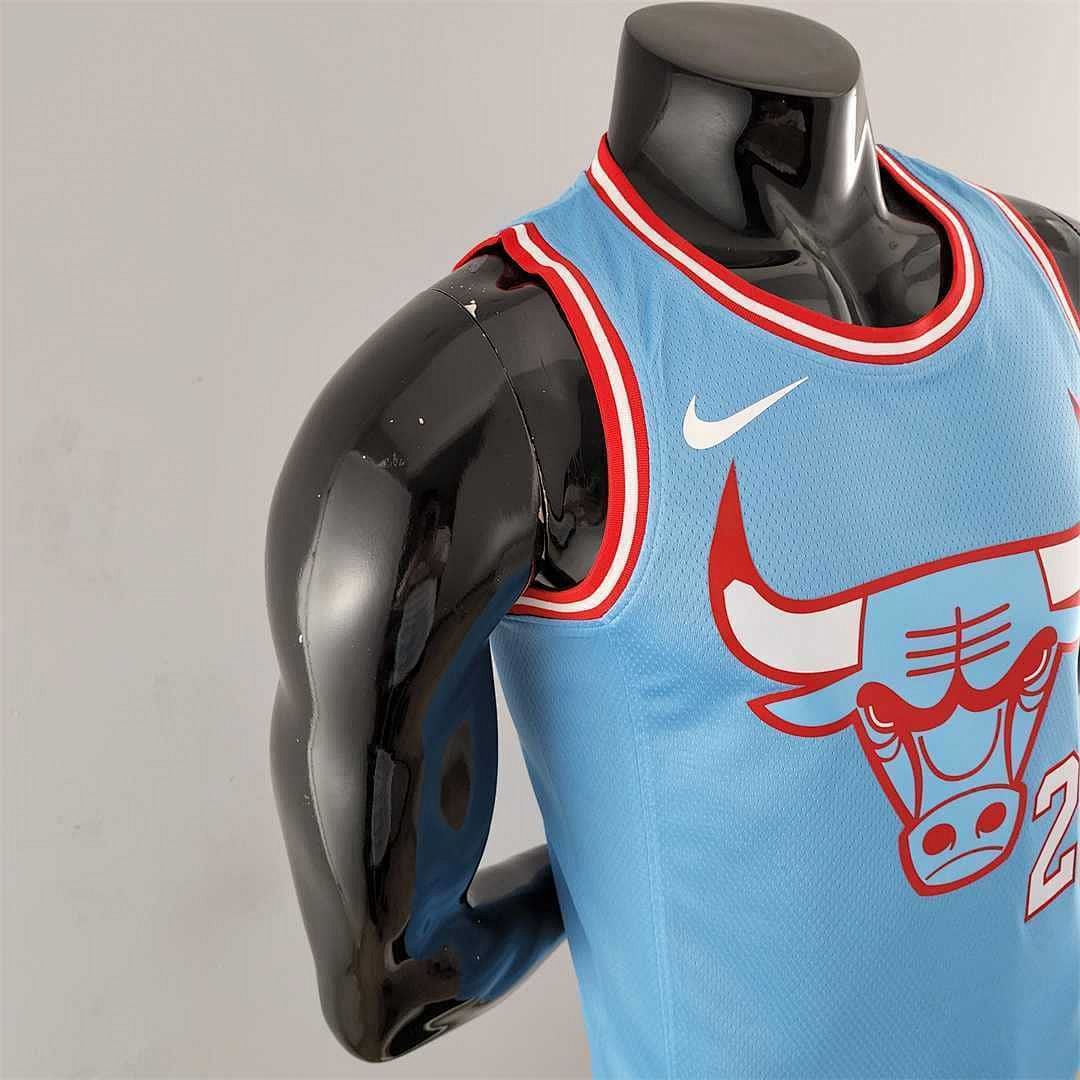 Chicago Bulls JORDAN#23 Blue NBA Jersey 8