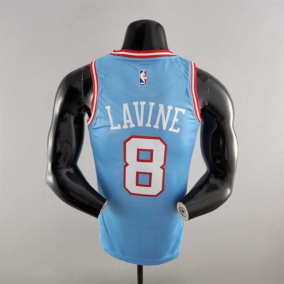 Chicago Bulls LAVINE #8 Blue NBA Jersey 2