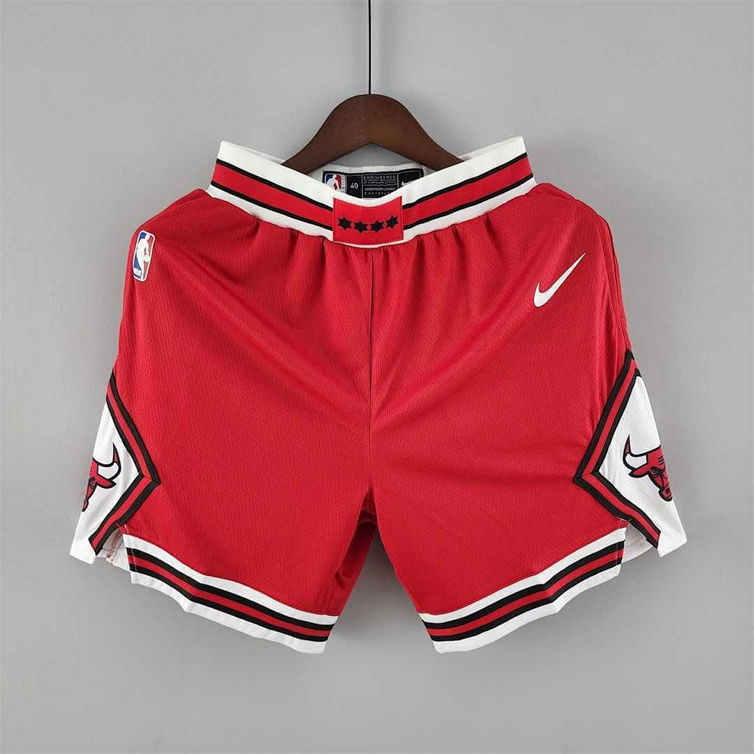 Chicago Bulls red NBA shorts