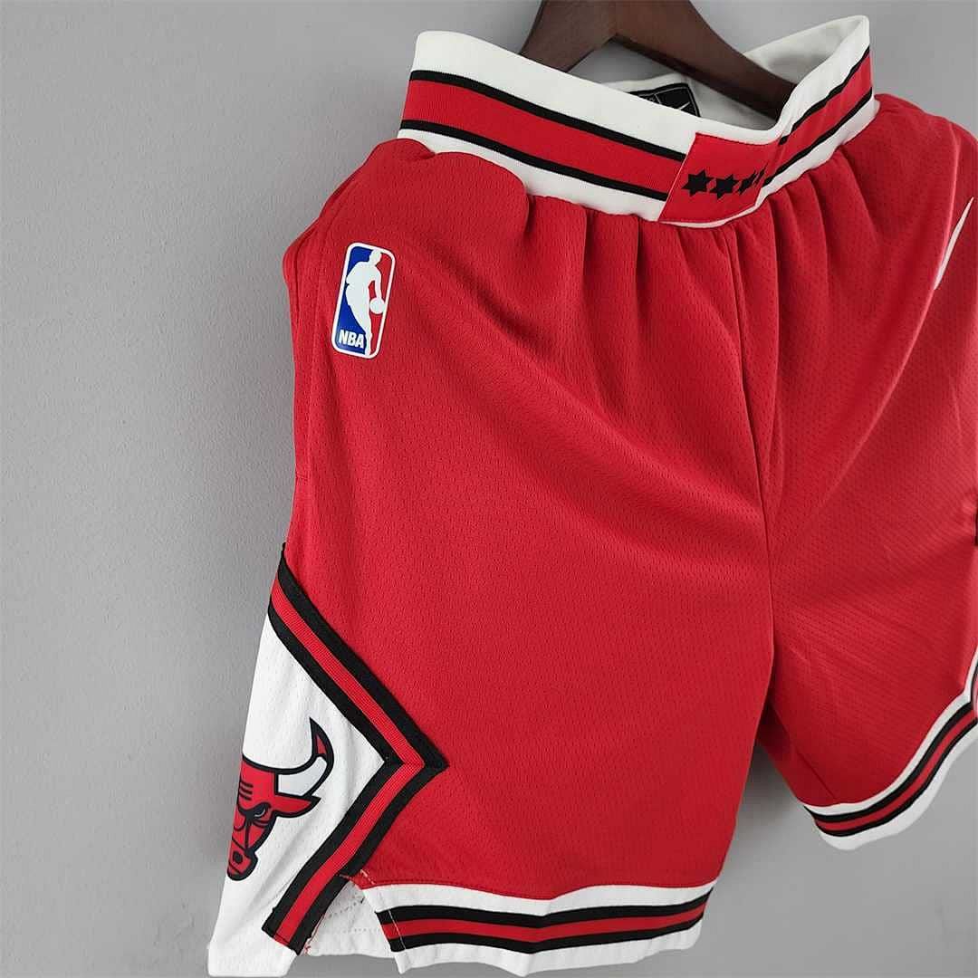 Chicago Bulls red NBA shorts 6