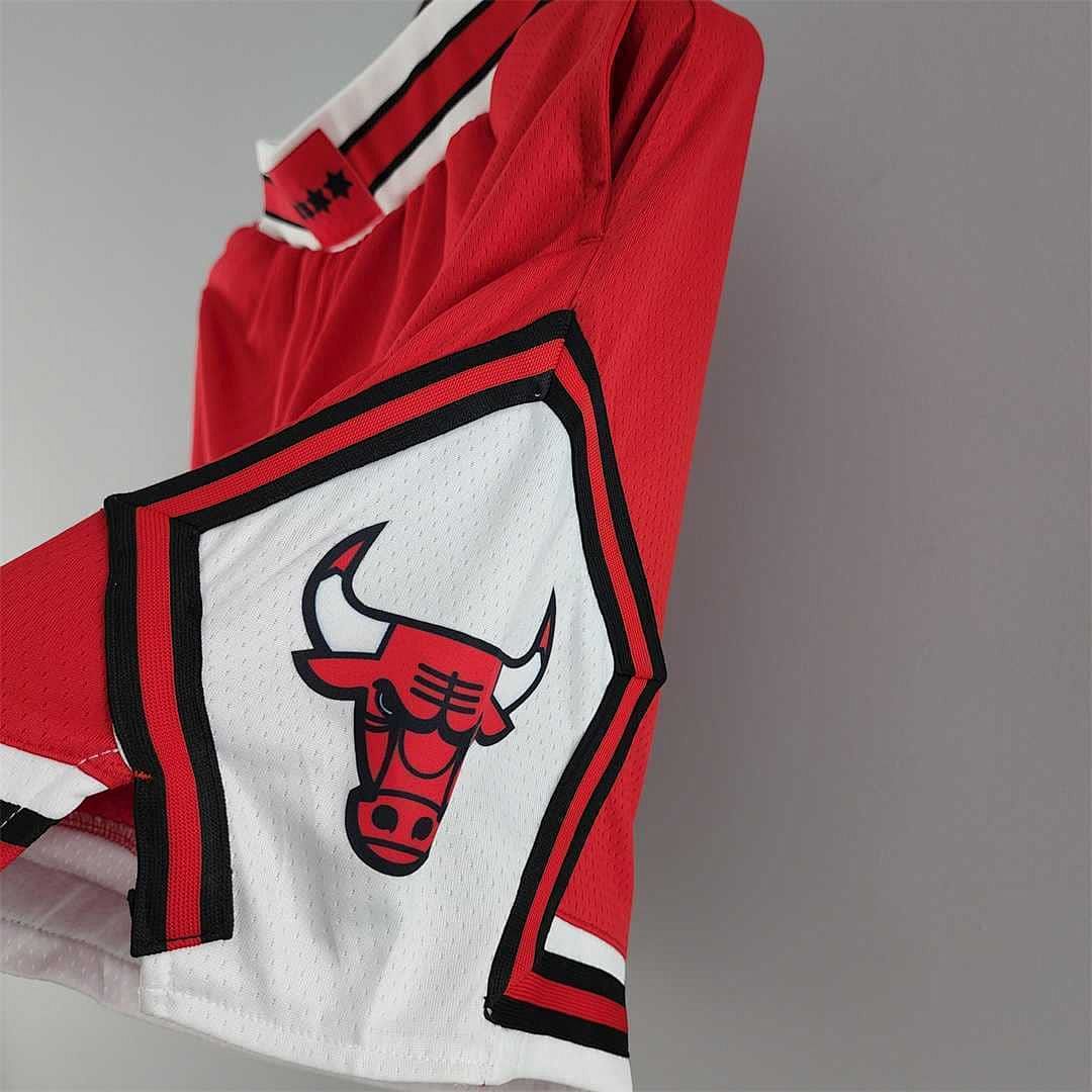 Chicago Bulls red NBA shorts 7