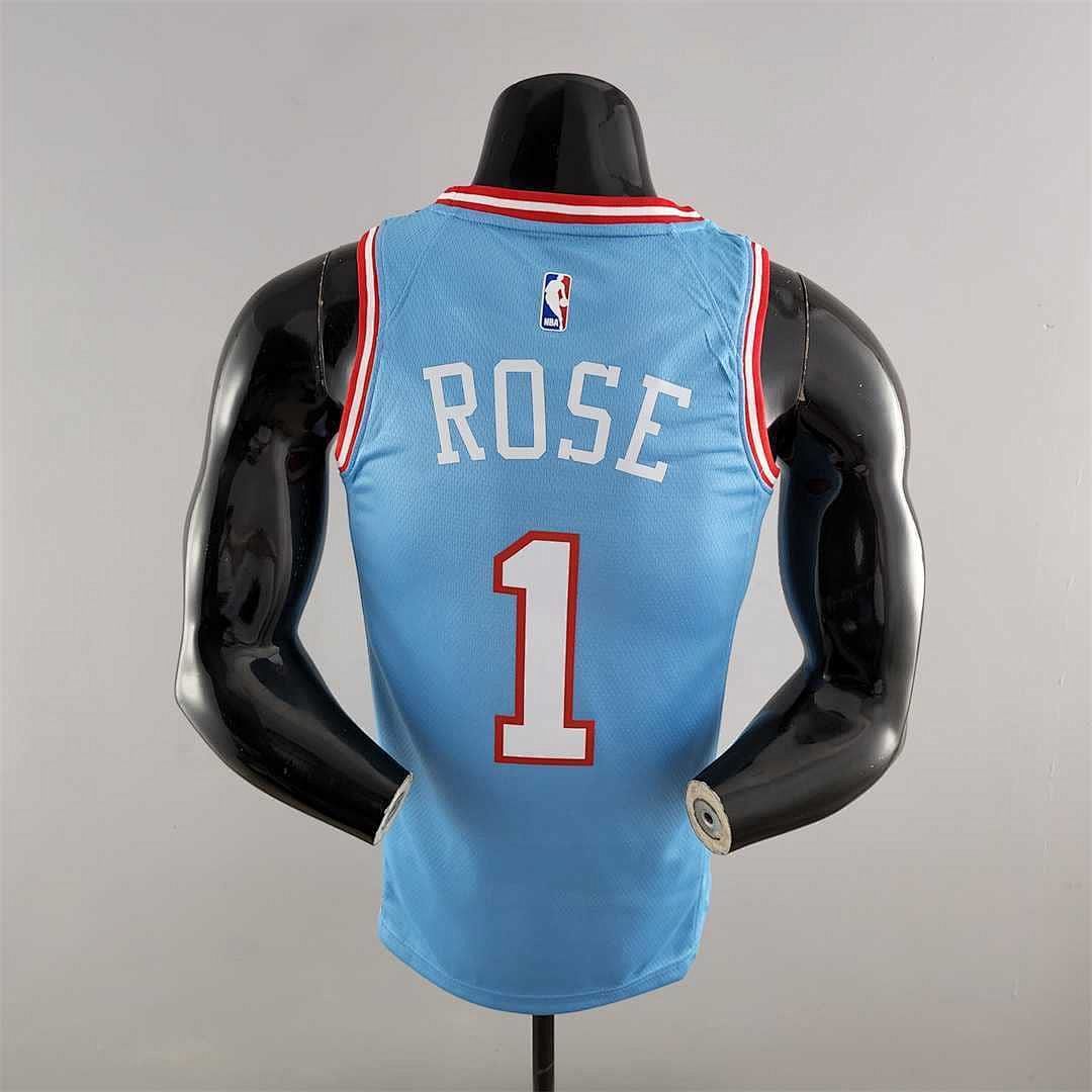 Chicago Bulls ROSE#1 Blue NBA Jersey 2