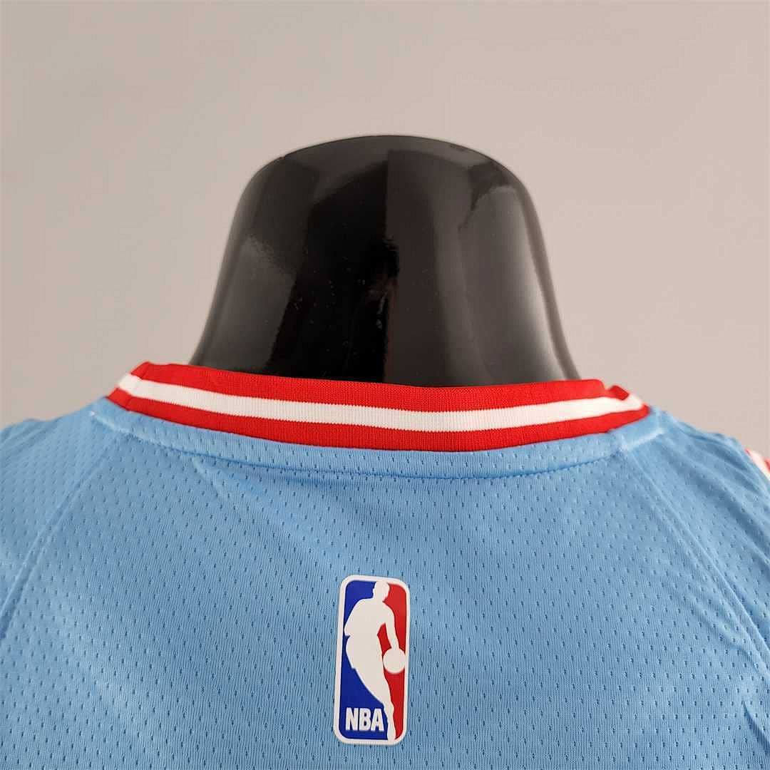 Chicago Bulls ROSE#1 Blue NBA Jersey 4