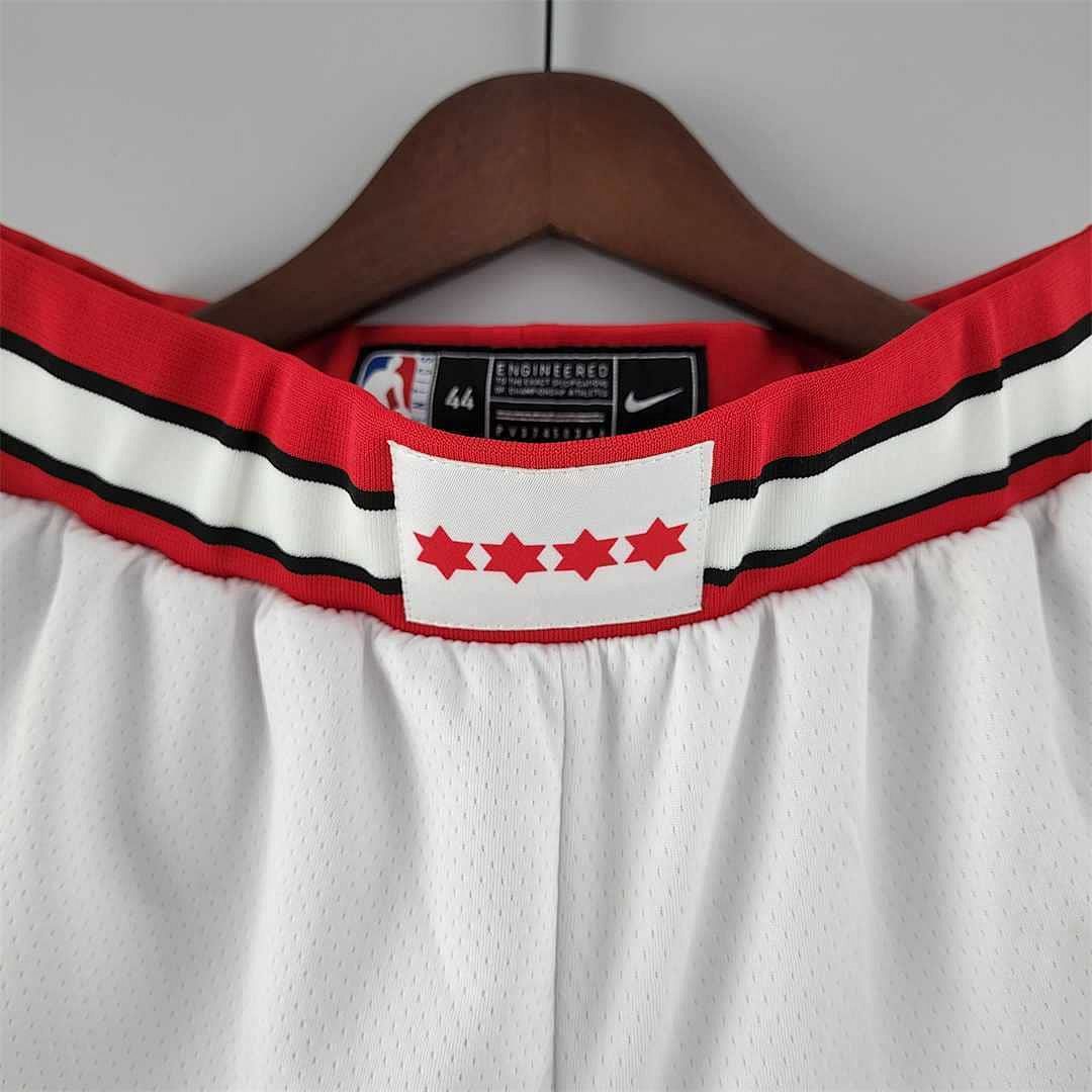 Chicago Bulls white NBA shorts 2