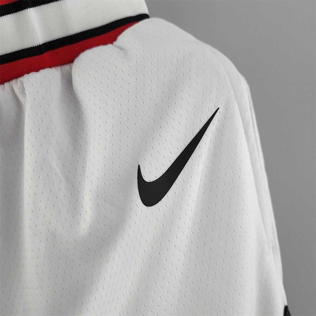 Chicago Bulls white NBA shorts 3