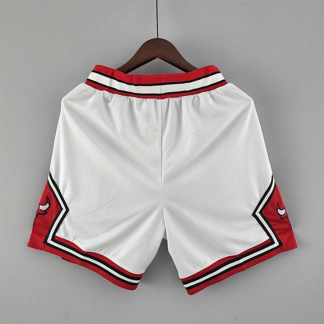 Chicago Bulls white NBA shorts 8