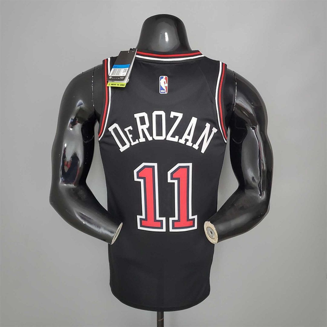 DeROZAN#11 Chicago Bulls black 4