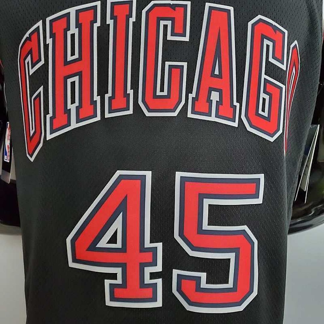 JDRDAN#45 Chicago Bulls Black 3