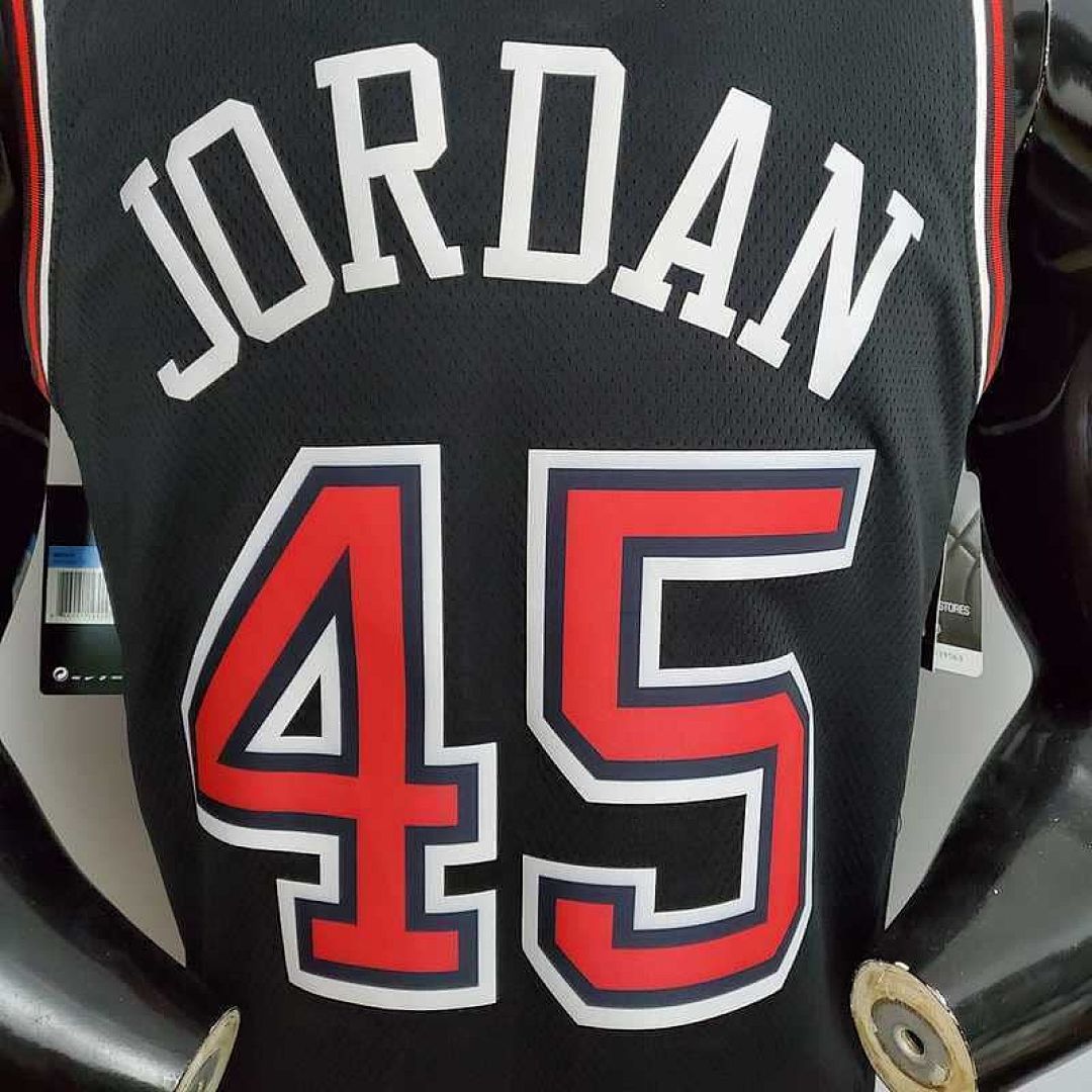JDRDAN#45 Chicago Bulls Black 7