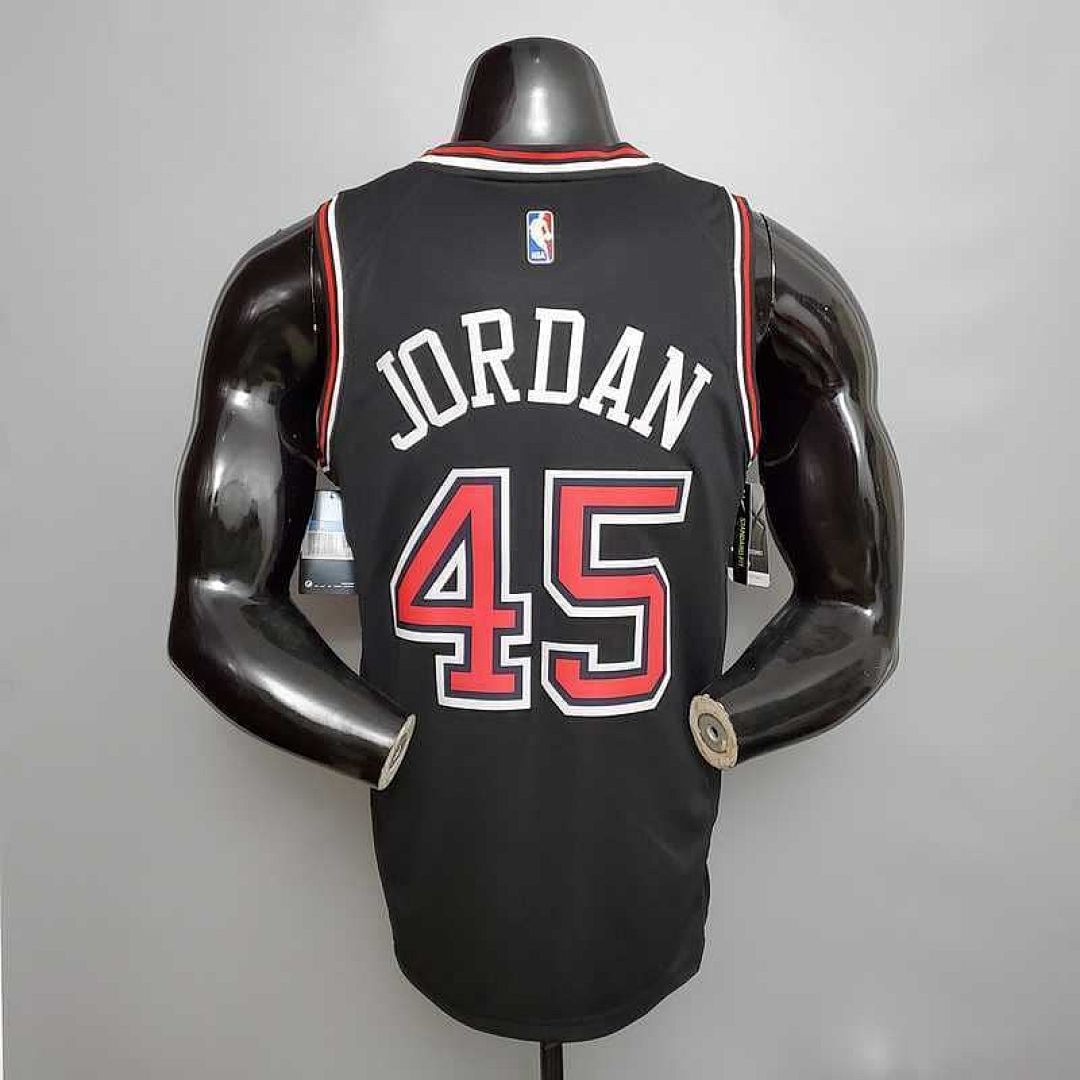JDRDAN#45 Chicago Bulls Black 8