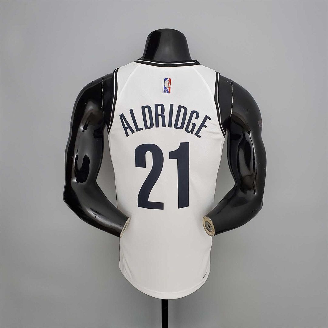 75th Anniversary ALDRIDGE#21 Nets White 2