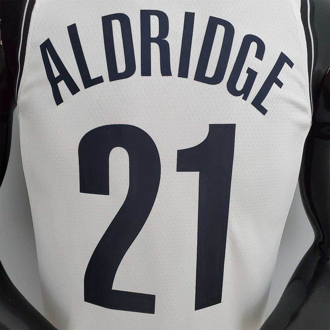 75th Anniversary ALDRIDGE#21 Nets White 3