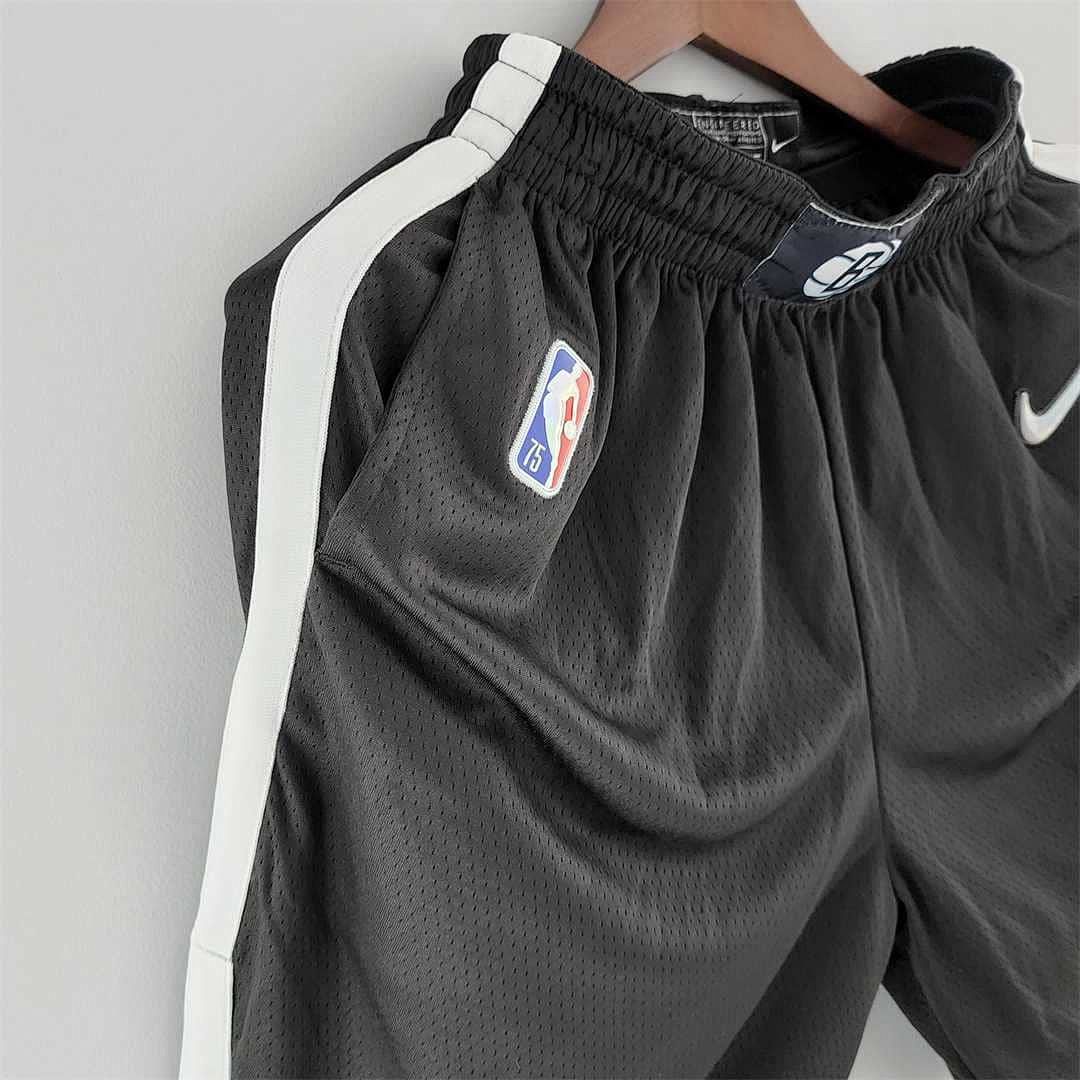 75th Anniversary Brooklyn Nets NBA Shorts Black 5