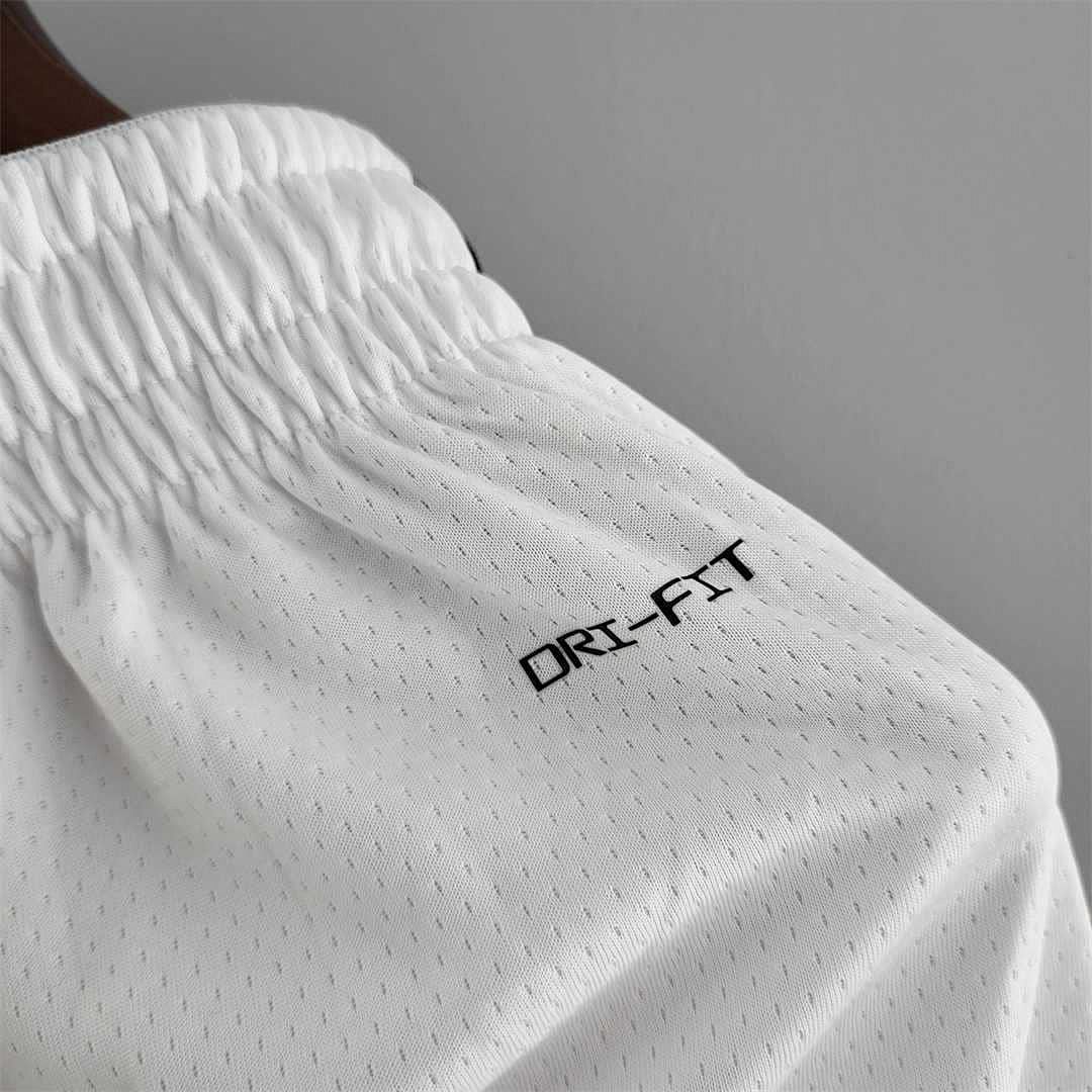 75th anniversary Brooklyn Nets White NBA shorts 10