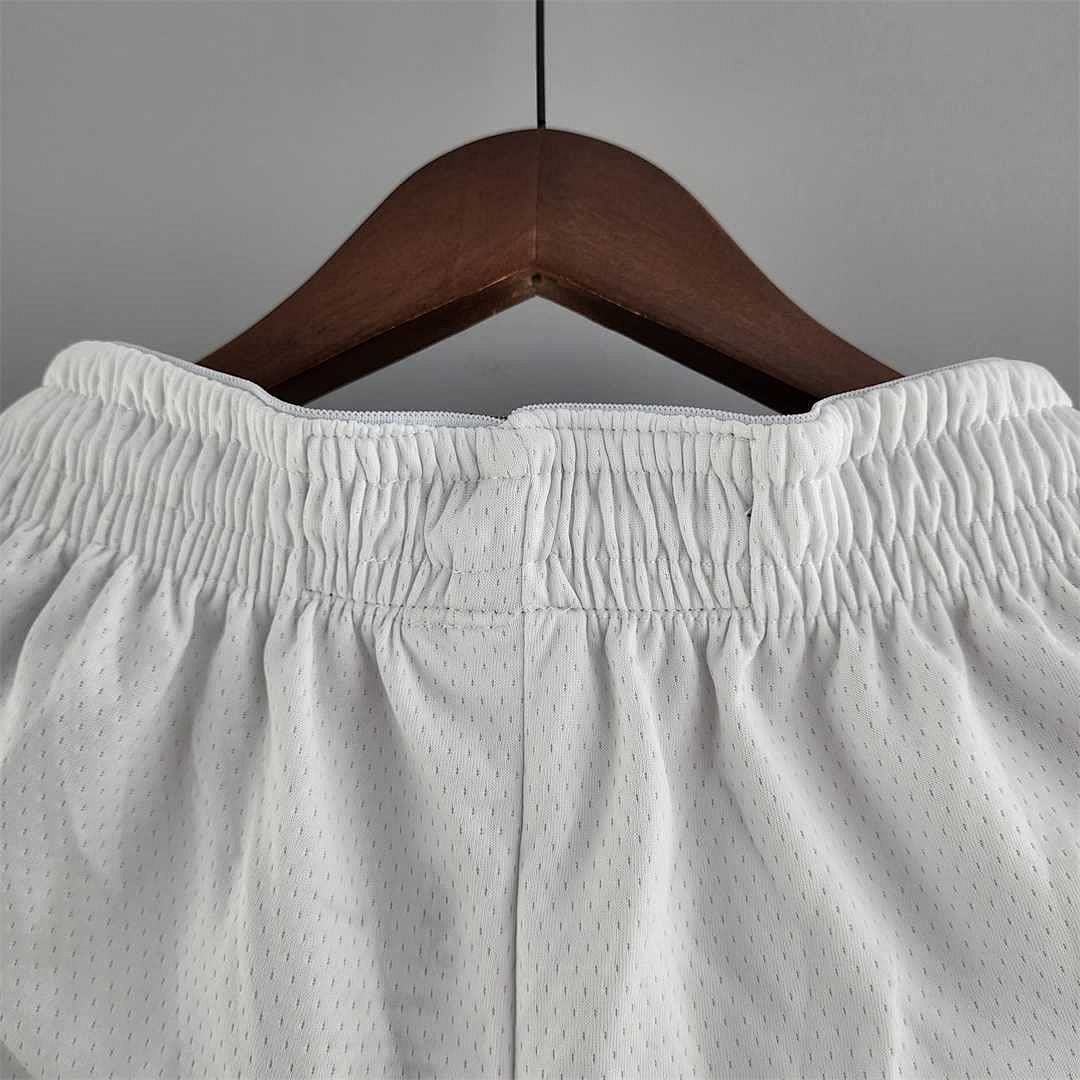 75th anniversary Brooklyn Nets White NBA shorts 9
