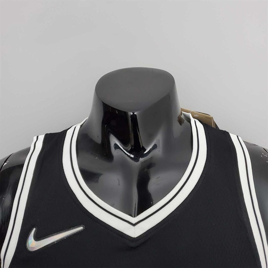 75th Anniversary Curry #30 Nets Black NBA Jersey 5