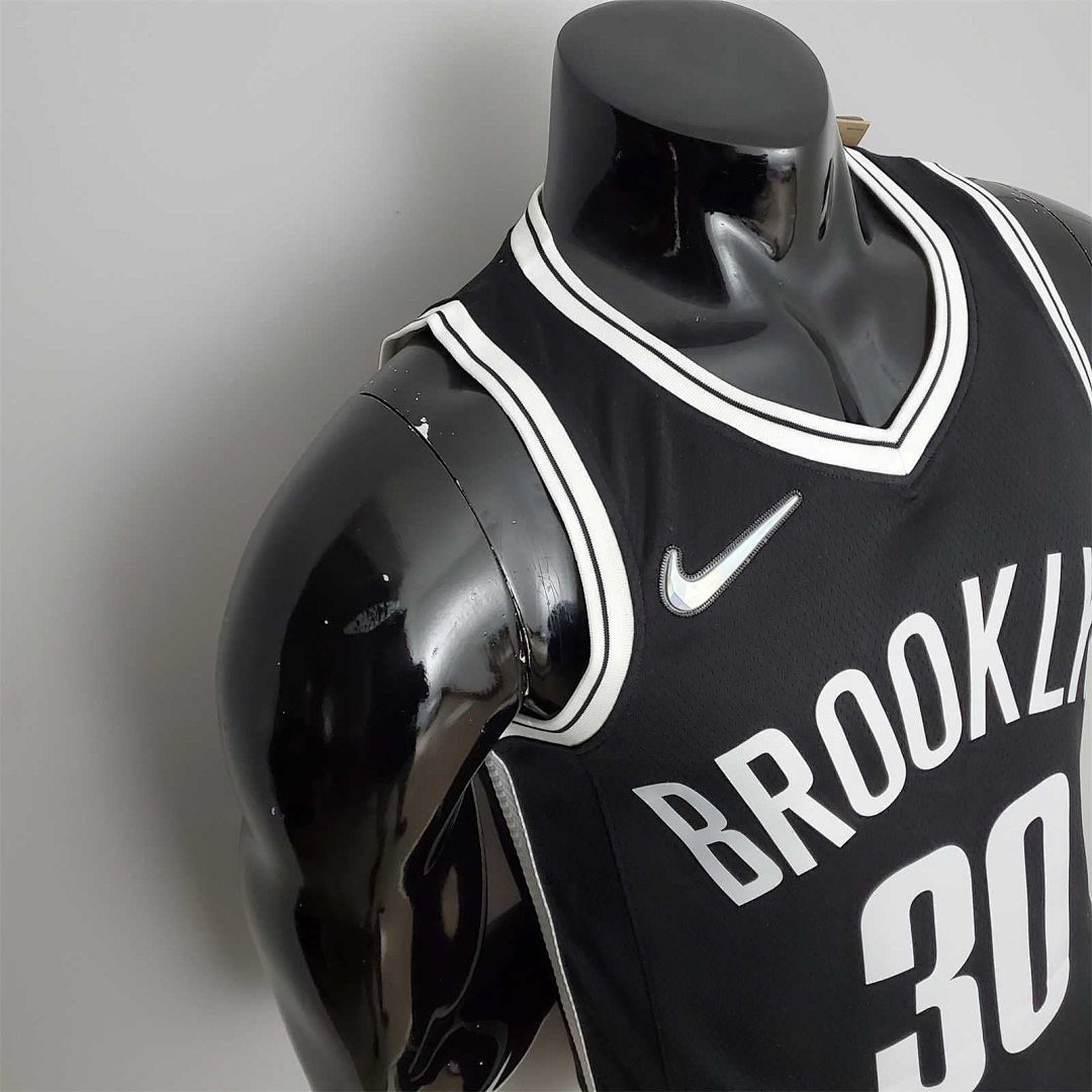 75th Anniversary Curry #30 Nets Black NBA Jersey 7