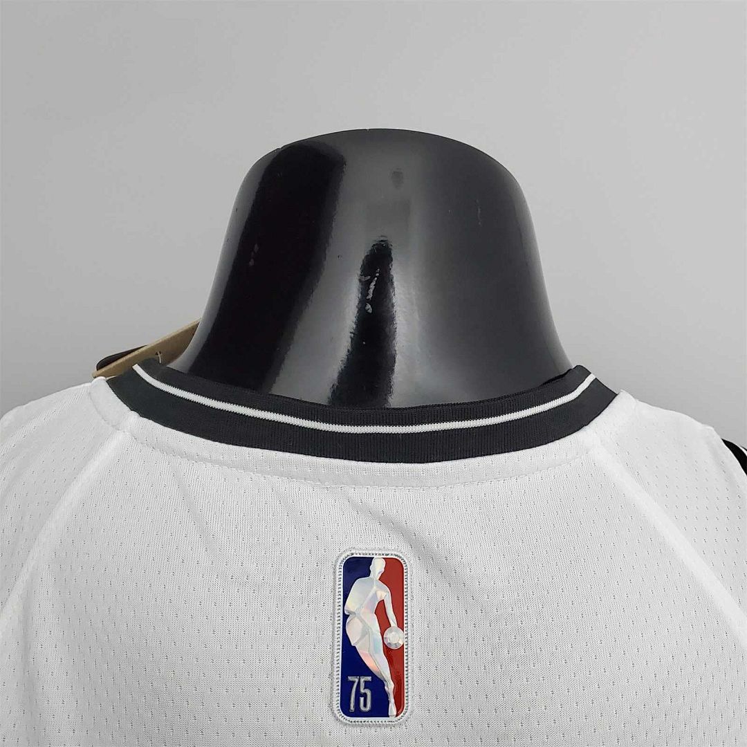 75th Anniversary Curry #30 Nets White NBA Jersey 10