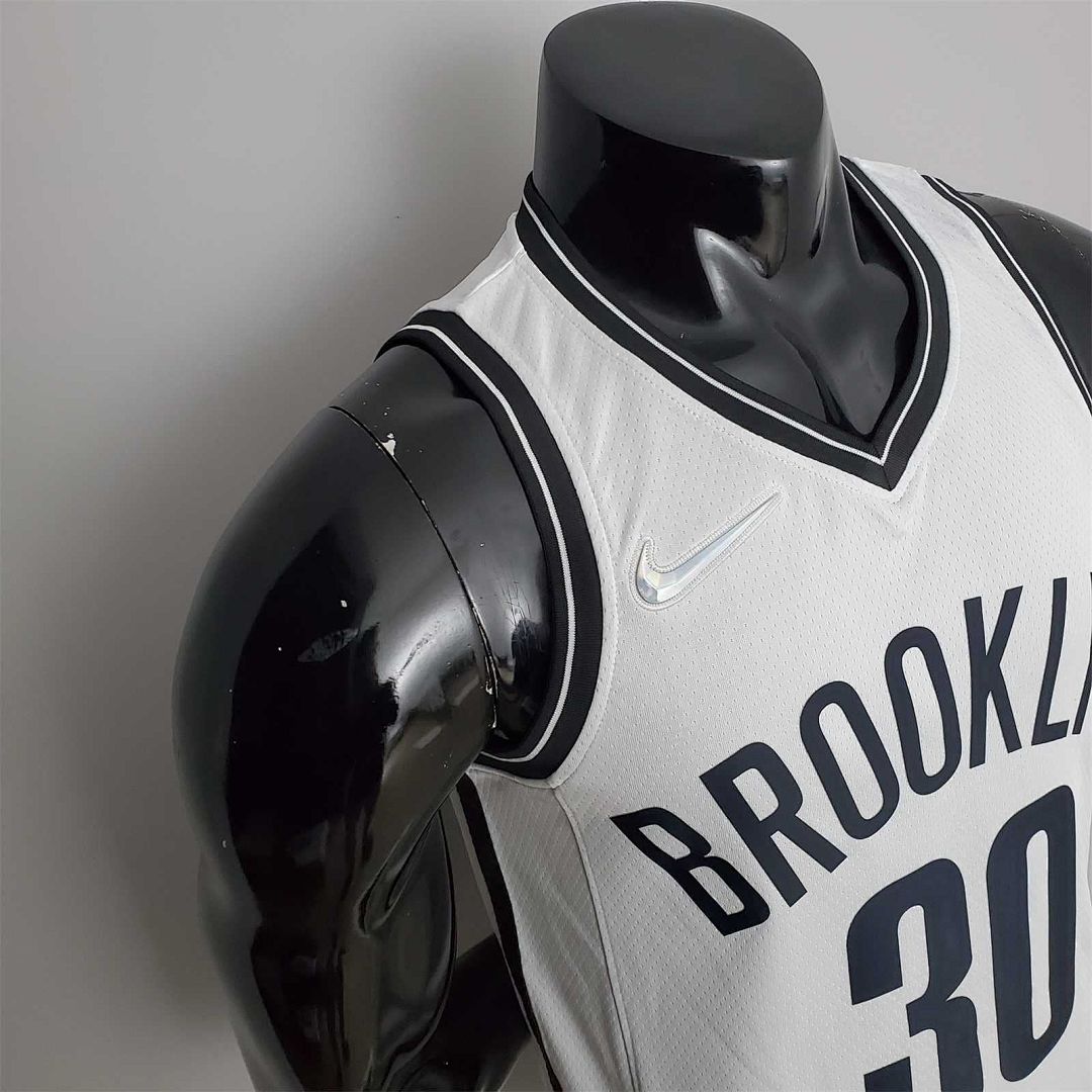 75th Anniversary Curry #30 Nets White NBA Jersey 5
